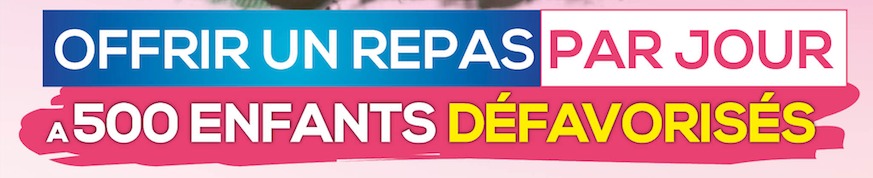 Objectif: 1 repas chaud par jour pour 500 enfants !
