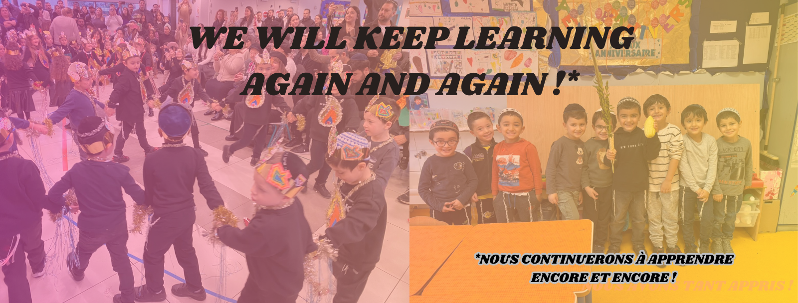 We will learn again : nous continuerons d'étudier ! - banner 3